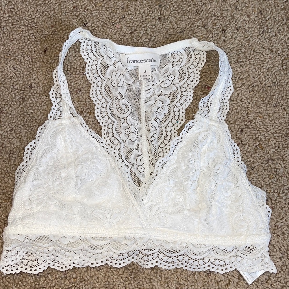 Francesca‘s white bralette small